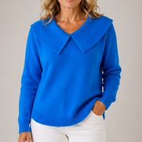 Maud | Women's Knit Cardigan with Collar and Relaxed Silhouette