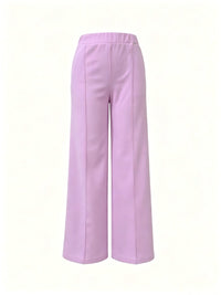 Marlene | High-Waisted Straight-Leg Trousers in Pink