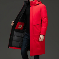 Nash | Hooded Long Winter Coat in Grey
