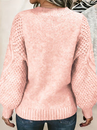 Estelle | Cosy Lantern-Sleeve Sweater in Pink