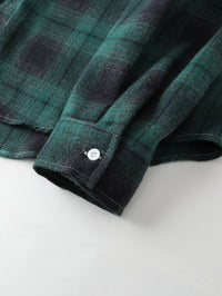 Clayton | Relaxed Checked Long-Sleeve Shirt in White
