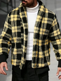 Chester | Cosy Textured Jacket in Yellow