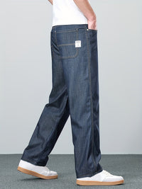 Alfred | Relaxed Straight-Leg Jeans in Blue Black