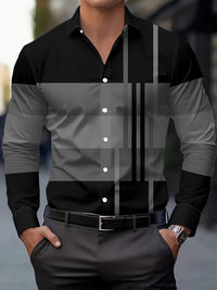 Duncan | Refined Long-Sleeve Shirt in Dark Grey