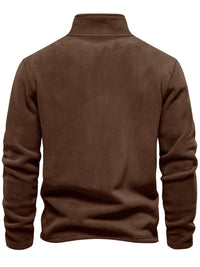 Fraser | Men's Half Zip Pullover with Stand Collar and Soft Knit