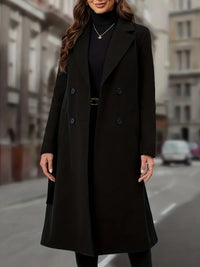Cassandra | Women's Long Coat with Double Breasted Front