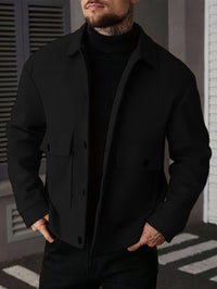 Ellery | Men's Overshirt Jacket with Structured Shape and Button Front