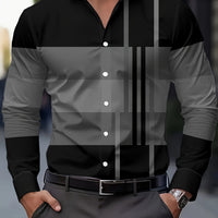 Duncan | Refined Long-Sleeve Shirt in Dark Grey