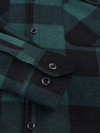Rowan | Men's Shirt Jacket with Hood and Check Pattern