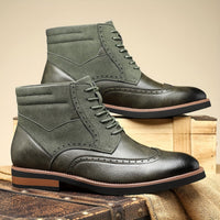 Raymond | Men's Brogue Ankle Boots with Refined Detail and Easy Fit