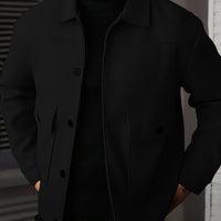 Ellery | Men's Overshirt Jacket with Structured Shape and Button Front