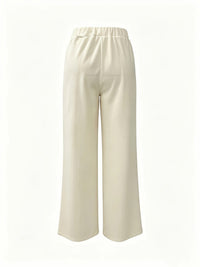 Marlene | High-Waisted Straight-Leg Trousers in Blue 1