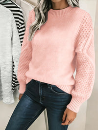 Estelle | Cosy Lantern-Sleeve Sweater in Pink