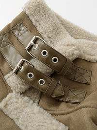 Rosabel | Cosy Biker Jacket in Camel