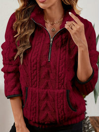 Edith | Women's Half Zip Pullover with Plush Texture and Soft Warmth