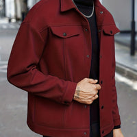 Roderick | Men's Jacket with Snap Button Front and Versatile Shape