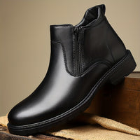 Ridley | Men's Ankle Boots with Side Zip and Refined Finish