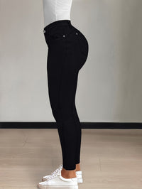 Emmeline | High-Waisted Skinny Jeans in Black