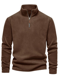 Fraser | Men's Half Zip Pullover with Stand Collar and Soft Knit
