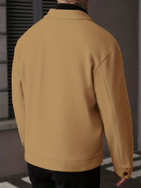 Ellery | Men's Overshirt Jacket with Structured Shape and Button Front