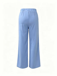 Marlene | High-Waisted Straight-Leg Trousers in Green