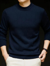 Cedric | Cosy Mock-Neck Sweater in Camel