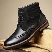 Raymond | Men's Brogue Ankle Boots with Refined Detail and Easy Fit