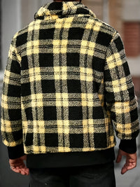 Chester | Cosy Textured Jacket in Yellow