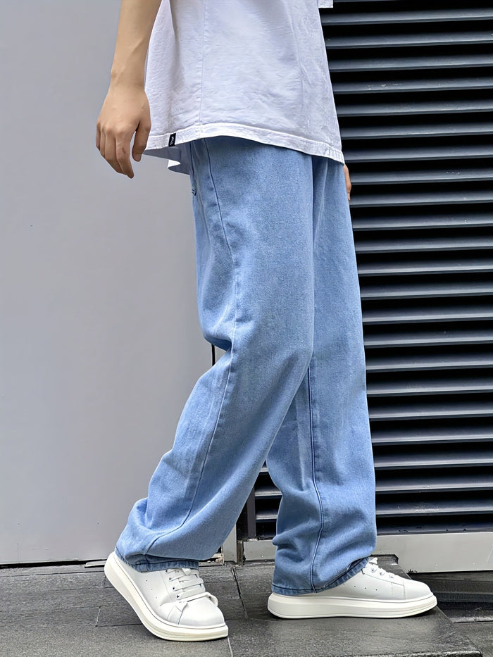 Dexter | Relaxed Wide-Leg Jeans in Light Blue