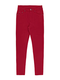 Emmeline | High-Waisted Skinny Jeans in Red
