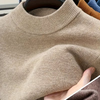 Cedric | Cosy Mock-Neck Sweater in Camel