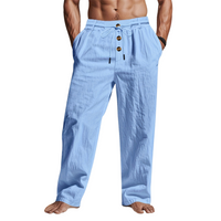 Gregory | Relaxed Drawstring Trousers in White