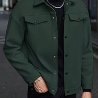 Roderick | Men's Jacket with Snap Button Front and Versatile Shape