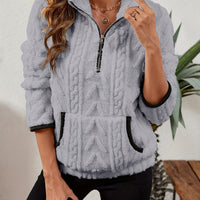 Edith | Women's Half Zip Pullover with Plush Texture and Soft Warmth