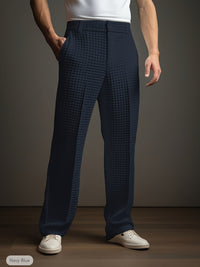 Winston | Straight-Leg Tailored Trousers in Navy