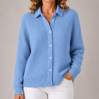 Romilly | Women's Waffle Knit Cardigan with Relaxed Shape and Soft Warmth