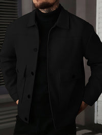 Ellery | Men's Overshirt Jacket with Structured Shape and Button Front