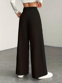 Nora | High-Waisted Wide-Leg Trousers in White