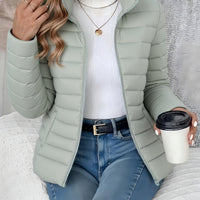 Delia | Women's Padded Jacket with Light Quilting and Clean Lines