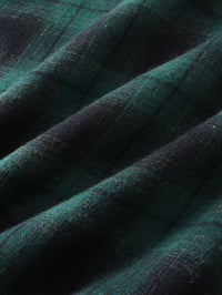 Clayton | Relaxed Checked Long-Sleeve Shirt in Green