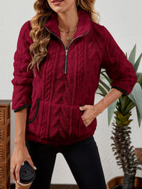 Edith | Women's Half Zip Pullover with Plush Texture and Soft Warmth