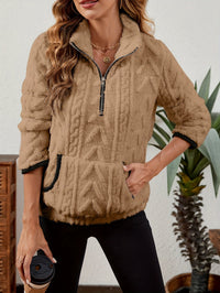 Edith | Women's Half Zip Pullover with Plush Texture and Soft Warmth