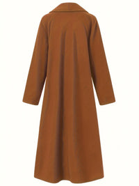 Gwendolyn | Draped Longline Coat in Purple