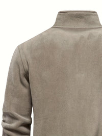 Fraser | Men's Half Zip Pullover with Stand Collar and Soft Knit