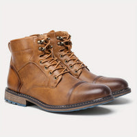Wallace | Men's Lace Up Boots with Cap Toe and Classic Shape