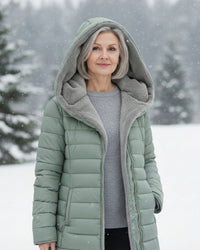 Rosalyn | Women's Padded Coat with Hood and Quilted Design