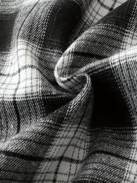 Clayton | Relaxed Checked Long-Sleeve Shirt in Black