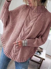 Matilda | Cosy High-Neck Sweater in Khaki