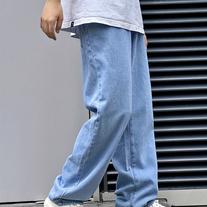 Dexter | Relaxed Wide-Leg Jeans in Light Blue