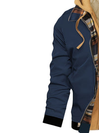 Brooks | Hooded Zip-Up Jacket in Black